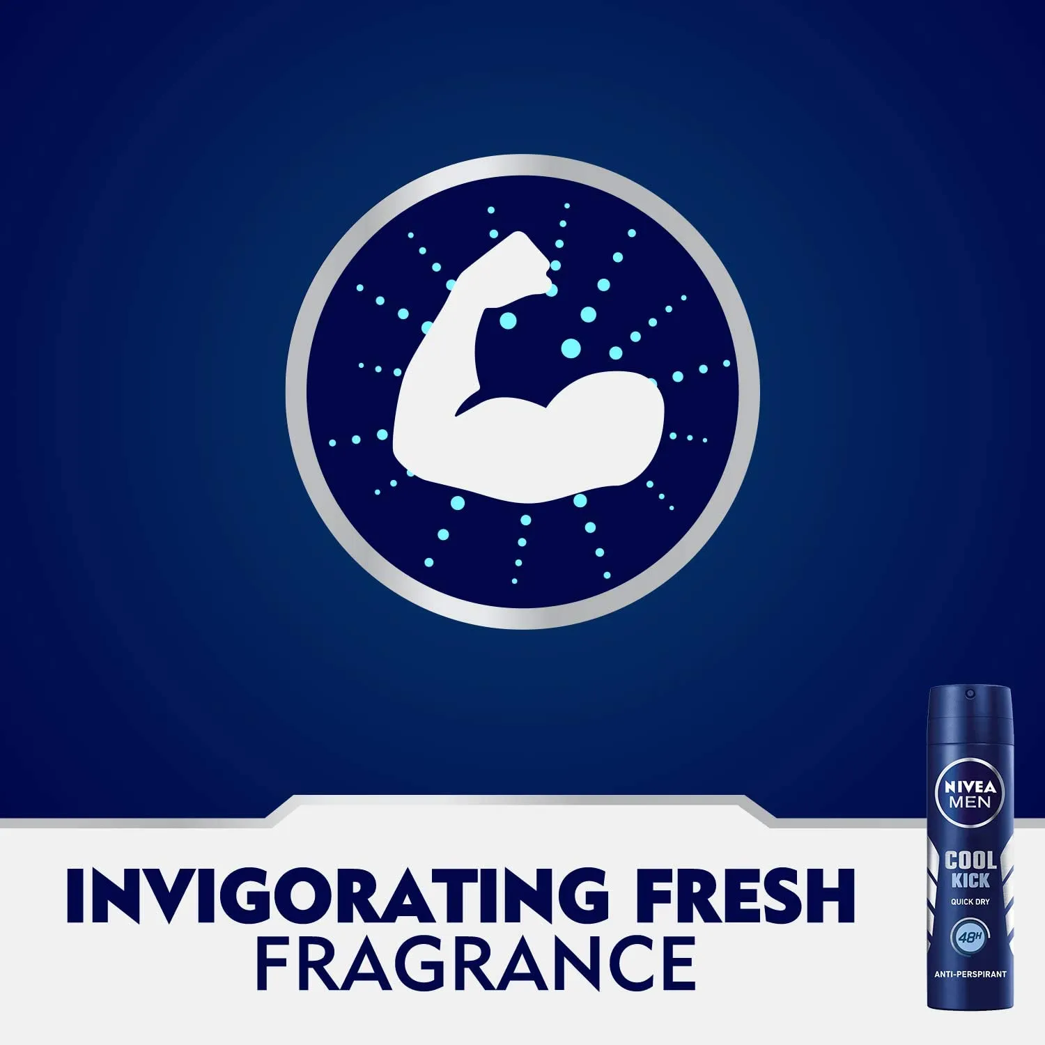 Nivea Men Cool Kick Deodorant For Men Fresh Scent Spray